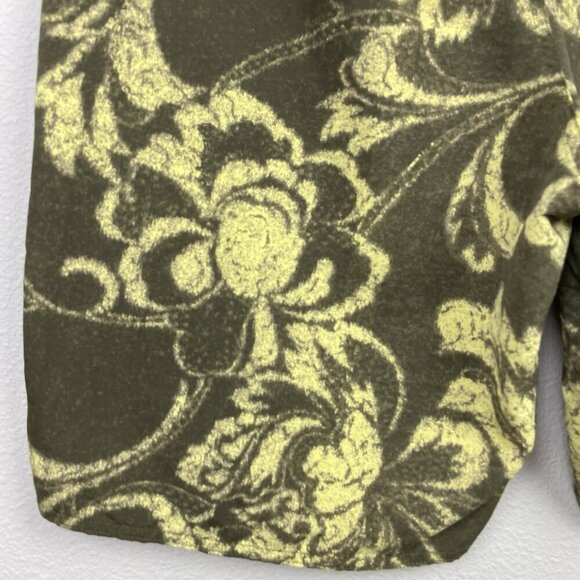 Patagonia Men's 36 Swim Trunks Shorts Green Brown Floral Tropical Vacation Beach - Picture 7 of 12